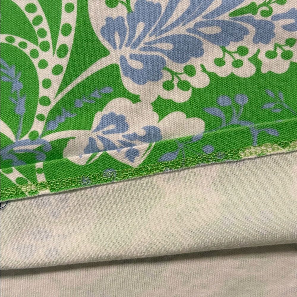 Gretchen Scott Designs Floral Polo - Cropped Preppy Golf Top Size Medium - Picture 6 of 8